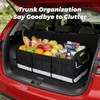 Car Trunk Organizer - with 5 Compartments Trunk Organizers and