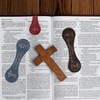 Christian Magnetic Leather Bookmarks: 3 PCS Bible Verse Book Marks,