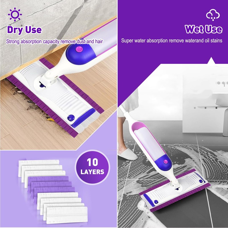 Shu Yuan 30 Count Power Mop Pads Refills for Swiffer