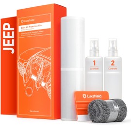 Luxshield Car Door Sill Protectors for Jeep Grand Cherokee 5 (V) WL I 2021-2025 - Paint Protection Film for Car Kick Plates Panel Covers Clear Transparent