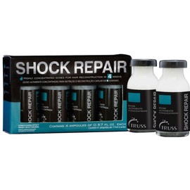 TRUSS Repairing Hair Serum - Shock Repair Hair Care for Damaged Strands - Highly Concentrated for Split End Repair & Protection - Weekly Reconstructing Treatment for Hydration & Strength (4 Ampoules)