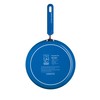 Colourworks CWCPBLU KitchenCraft Non-Stick Pancake Pan, Aluminium, Blue, 24 cm