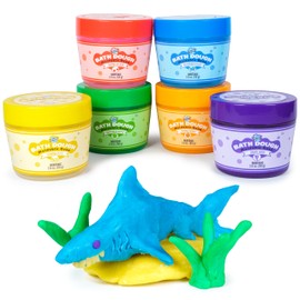 Tub Works® Bath Dough™ Moldable Kids Soap Bath Toy, Variety 6 Pack | Shape, Mold & Create Tub Art with Soapy Dough | Soft & Moldable Kids Bath Soap for Shaping | Sensory Toddler Bathtub Toys