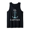 El Capitán Captain Anchor Tee for Men Funny Latino Sailor