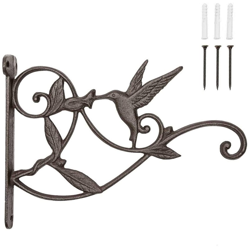 Mkono Hanging Plant Bracket Hook Iron Decorative Plant Hanger for