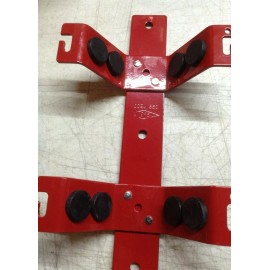 AMEREX MODEL 860 FIRE EXTINGUISHER BRACKET 3" - 4 1/4 " DIA, 5LBS, RED *NO STRAP