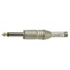 Soundlab Nickel 6.35mm Mono jack Plug, Solder Terminals