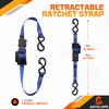 A ANTELOPE 4-Pack Auto Retractable Ratchet Strap Bundles 1" x