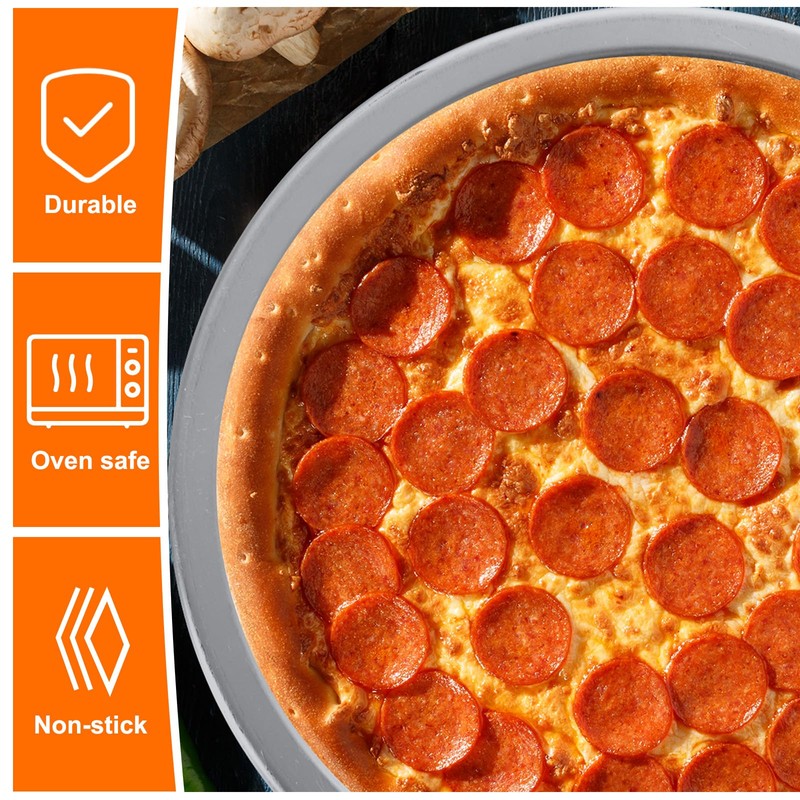 sourcing map Pizza Screen, 6" Restaurant-Grade Aluminum Round Pizza Baking