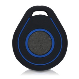 kwmobile Silicone Cover Compatible with Harley Davidson Motorcycle Key - Protective Soft Case Skin Protector for Motorcycle Remote Key Fob - Black / Blue