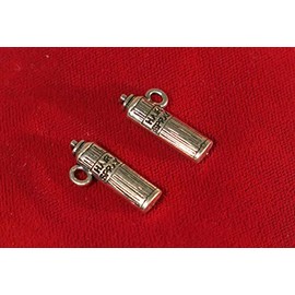 Wholesale Charms Set 15pc hairspray charms in antique silver style (BC857B) DIY Crafting