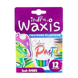 indra ind-0485 crayones plasticos pastel 12 Pieza
