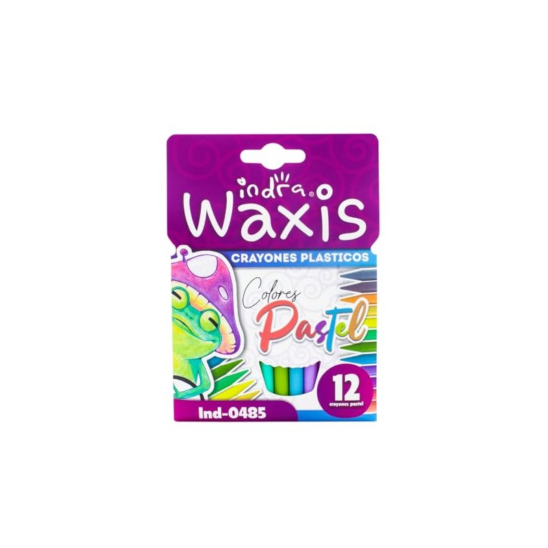 indra ind-0485 crayones plasticos pastel 12 Pieza
