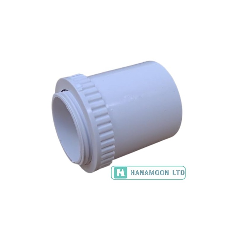25mm PVC Male Conduit Adaptor White– Pack of 10