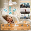 Laybasic Deckenventilator mit Beleuchtung und Fernbedienung, Klein LED Dimmbare Deckenleuchte