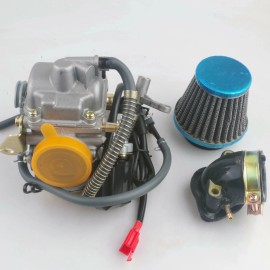 Roketa, Sunl, Baja, Kazuma, Carroll Stream Eagle, Taotao 150cc Carburetor for GY6 4 Stroke Engines Electric Choke Motorcycle Scooter 152