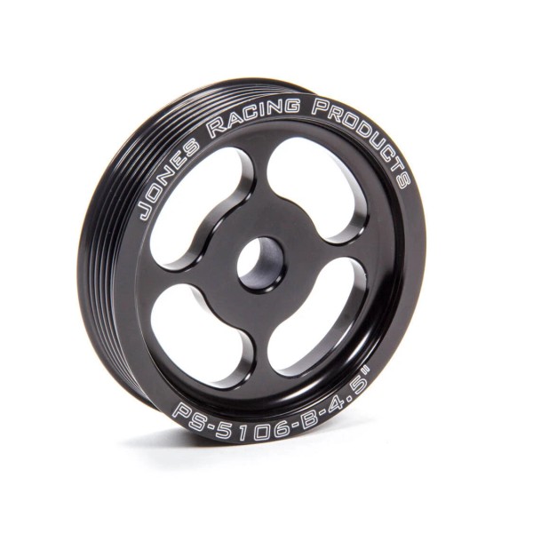JONES RACING PRODUCTS 4.5" 6-Groove Serpentine Power Steering Pump Pulley