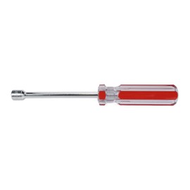 Risbay 1Pc 8mm Red and Silver Steel Socket Screwdriver Hex Nut Screwdriver