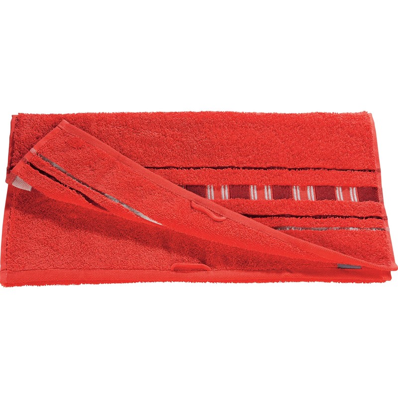 Erwin Müller Hand Towel Set of 2 Achern Red Size