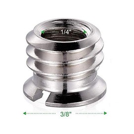 20 Sets 1/4" Female to 3/8" Male Conversion Screw Thread Adapter Camera Screw Tripod Monopod Ball Head Metal for Camera Video Light and More Double Head Stud Shooting Screw