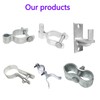 Aiwaiufu Kenall Kennel CLAMPS: Chain Link Fence Pipe Saddle Clamp,