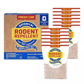 Fresh Cab Botanical Rodent Repellent Pouches 2.5 Ounces Pack of 12