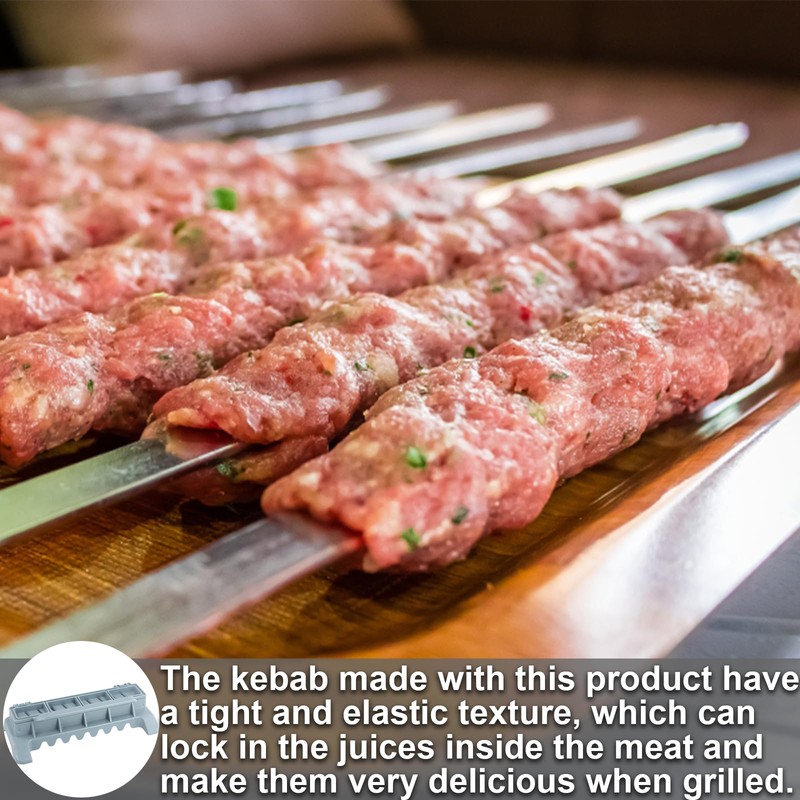 Kebab Maker Kebab Skewers Press, Portable Plastic Kebab Maker, Manual