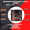 Pre entreno barbarian de 350 gr rinde 35 servicios (TAMARINDO