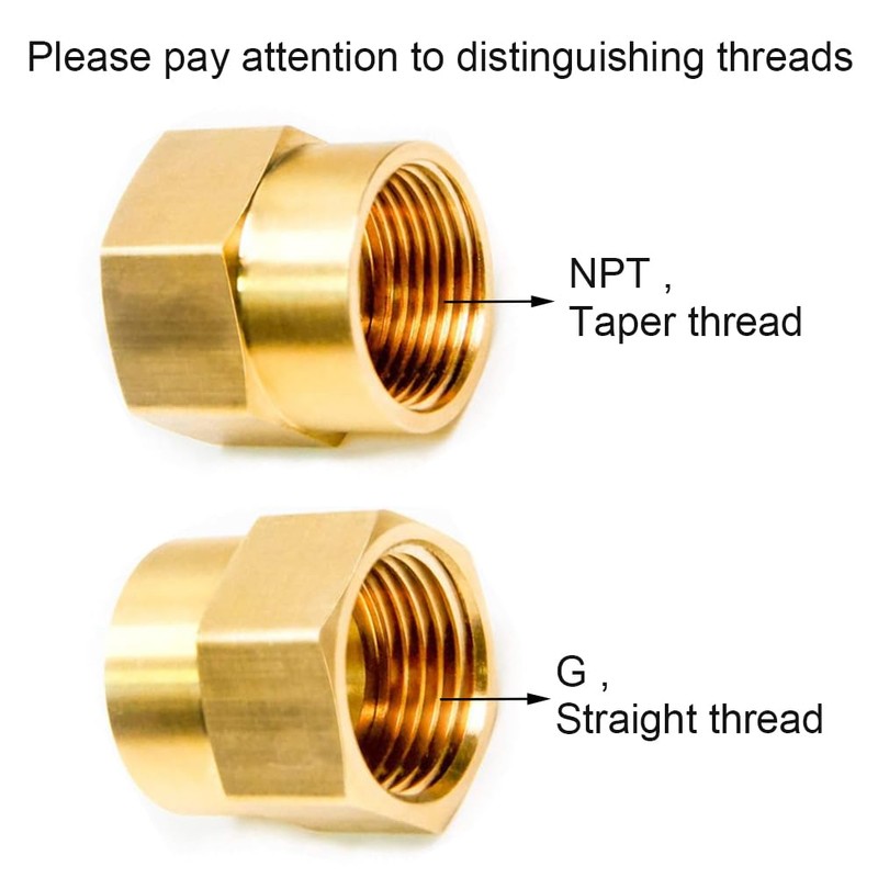 Joywayus 3/4" G Thread Female × 3/4" NPT Thread Female