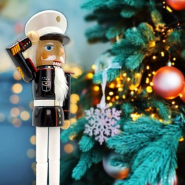 DQ DQ HOME DECOR 14-inch Wooden Nutcrackers Christmas Decoration Figures Home Décor (Marine Corps)