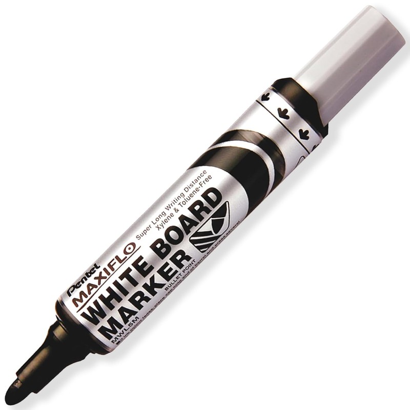 Pentel Maxiflo Whiteboard Marker Pen - Fine & Medium Bullet
