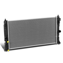 DNA Motoring OEM-RA-13591 1-Row Aluminum Core Radiator Compatible with 19-20 UX250H / 16-20 Prius,26-1/2" W X 17-3/4" H X 5/8" D,1-3/8" Inlet / 1-3/8" Outlet