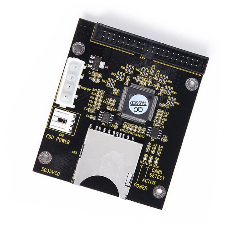 2X SD to 3.5 Inch IDE 40 Pin Converter Card