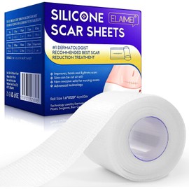 Parches de silicona para cicatrices, cinta para cicatrices de 3 metros, promueven la cicatrización de heridas, adecuados para reparar y eliminar cicatrices nuevas y viejas, quemaduras y queloides