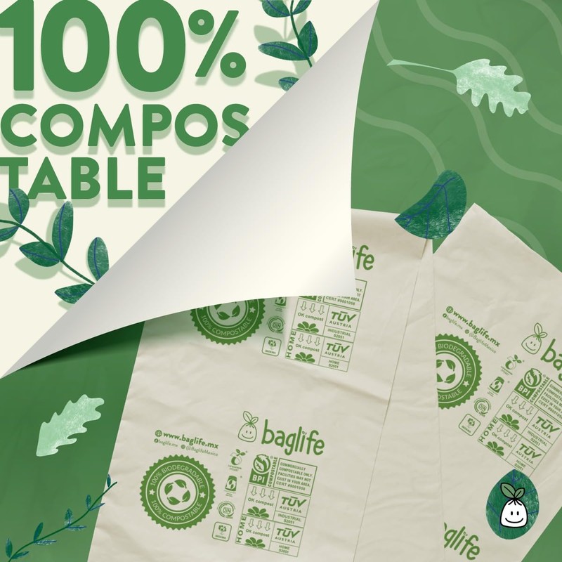 Baglife, Bolsa para basura Mediana 25x34" Pulg (60X86 cms) 100%