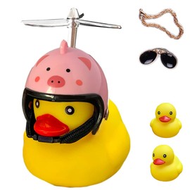 ACEDOAMARE Bicycle Light Duck Bicycle Bell Bicycle Headlight Cartoon Duck Head Lamp Glossy Duck Bicycle Bell Handlebar Bicycle Accessories Cute Small Yellow Sounding Warning Light for Children Adults
