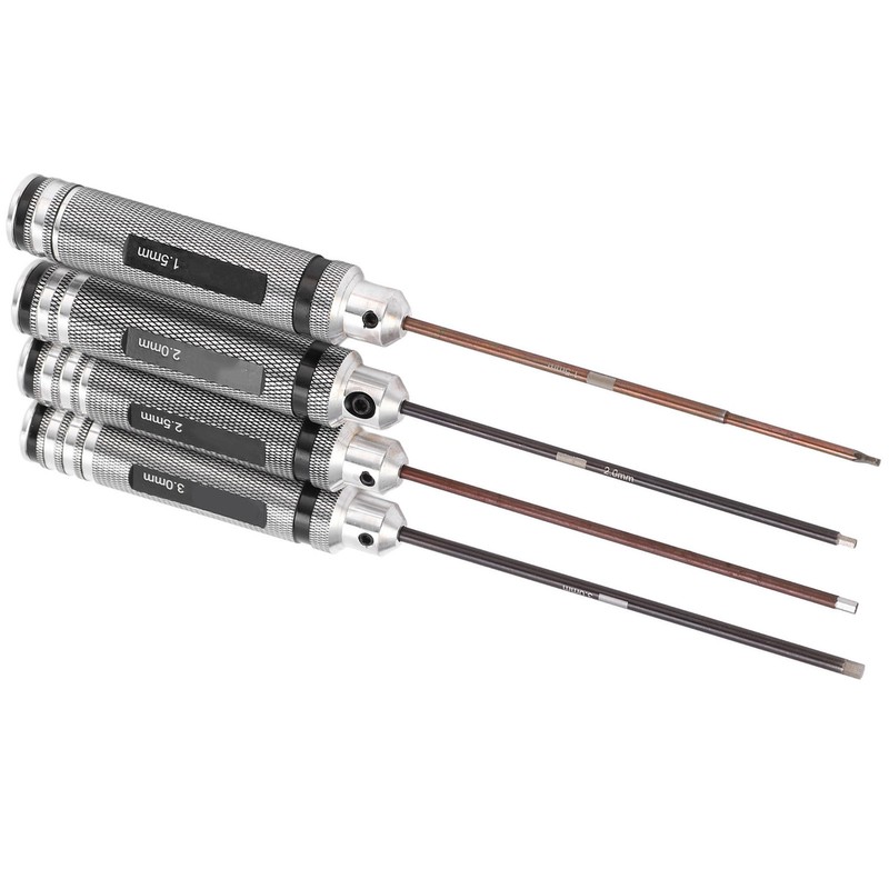 4Pcs RC Repair Screwdrivers Hex Screwdriver Kit Installation and Maintenance