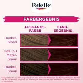 Palette Tint Cream 4-68 Red Brown (3 x 115 ml), Temporary Colouration without Ammonia for Gentle Grey Hair Coverage, Hair Colour for Gradual Washing, Lasts up to 28 Hair Washes