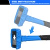 REAL STEEL Dead Blow Hammer with Carbon Steel Core Handle,