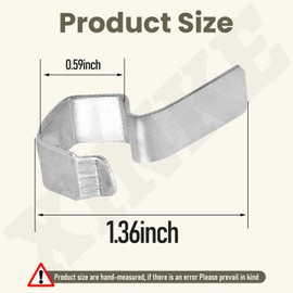 XINKE 24 Pcs Jar Stainless Steel Clips/Clamps for 6 Jars, for Airtight Seal The Seal and Clips Close The Jar Tightly