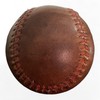 Geoffrey Baseball TAN Leather with RED Stitching | Retro Hand
