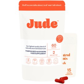 Jude Bladder Control Tablets As Seen On Dragons Den, Daily Supplement, Reduce Leaks, Relieve Need-to-Go Urgency, Improve Sleep, Overactive Bladder Tablets, 75 Capsules