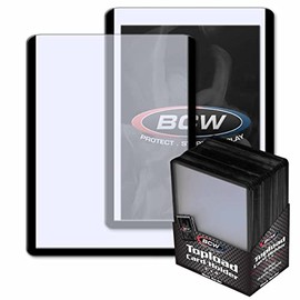 BCW 3x4 Topload Card Holder - Black Border | 25 Pack | Premium Quality Rigid PVC Protector for Standard Size Trading Cards | Card Holders for Sports Cards, MTG, Pokemon, and More (Black)