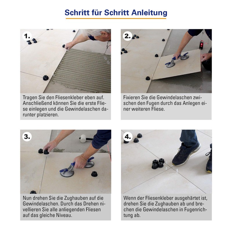 Levelling System, Cross 3 mm Thread Flap, 12462 250 Pieces