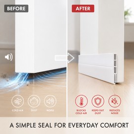Under Door Draft Stopper Adhesive Door Seal Strip, 1M