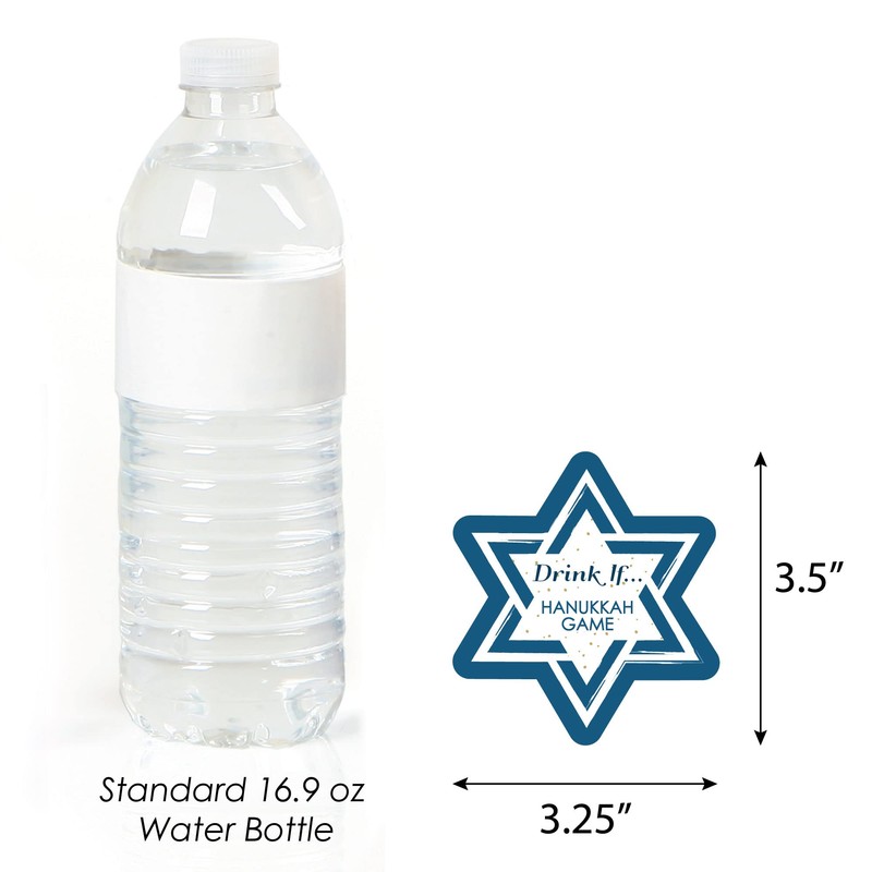 Big Dot of Happiness Drink If Game - Happy Hanukkah