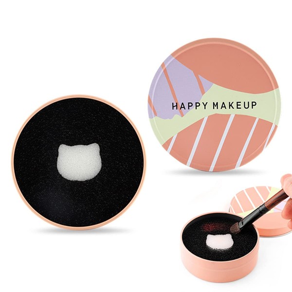 Make Up Brush Cleaning Mat, Make-Up Brush Scrubber Mat, Brush Cleaner Make Up Brush Cleaner for Quick Colour Changing, Cleaning and Drying