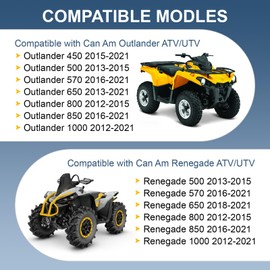 RALBDX Front/Rear Wheel Hub & Studs & Brake Rotor Compatible with Can Am Outlander Renegade 450 500 570 650 800 850 1000 2012-2021