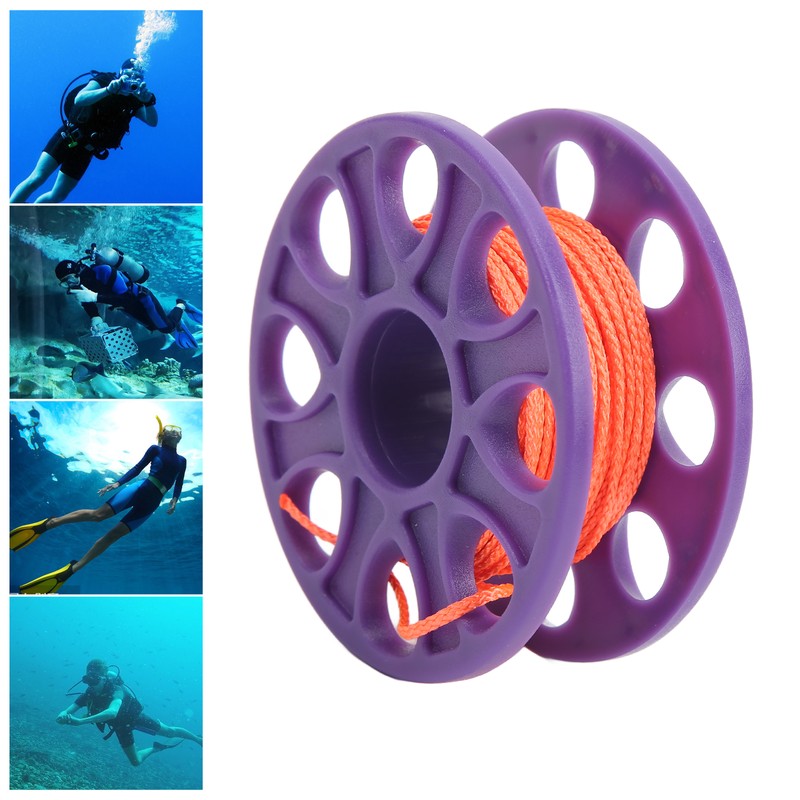 Diving Spool Plastic Prevent Winding Lightweight Diving Finger Reel with