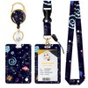 ID Badge Holder with Retractable Lanyard, Golden Badge Holders Reel